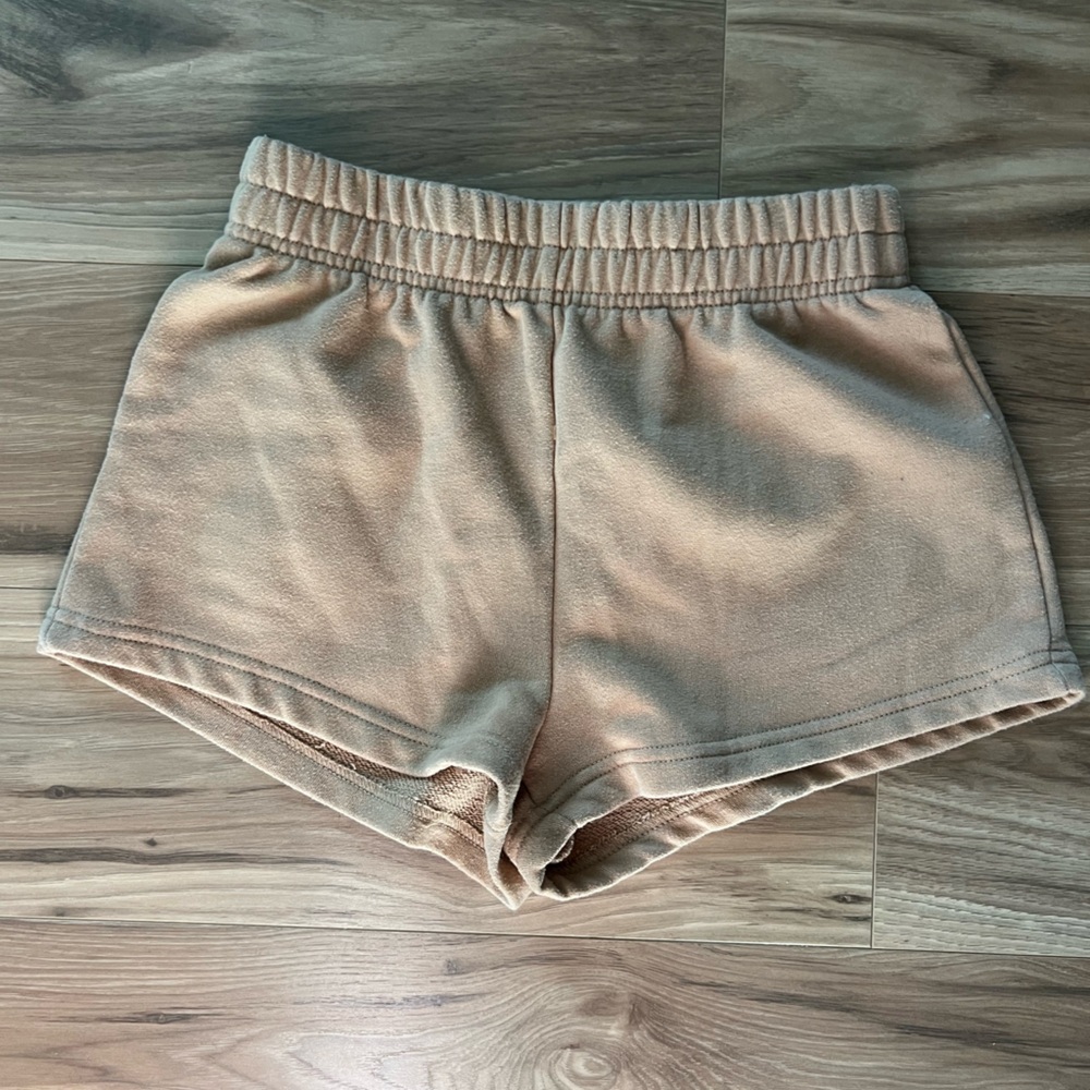 SHEIN Tan Knit Lounge Shorts